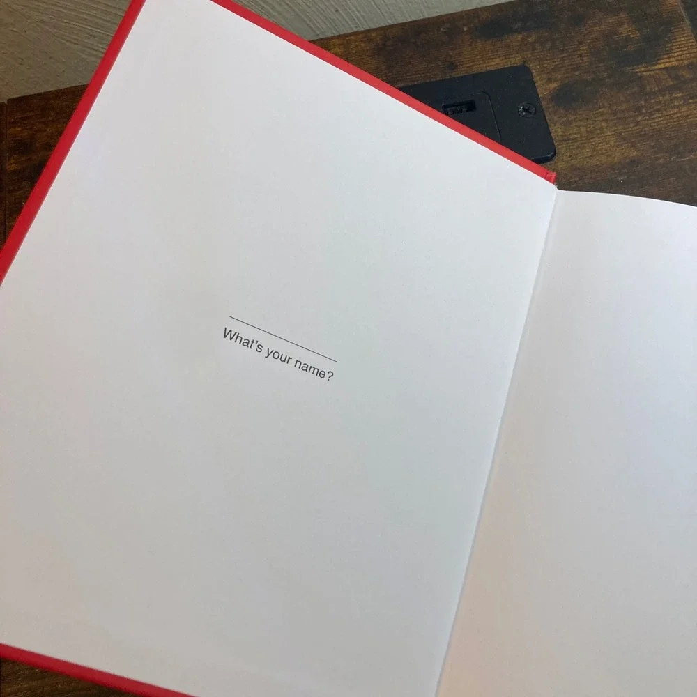 We're Not Really Strangers Guided Journal 180 Prompts Red Hardcover Reflection